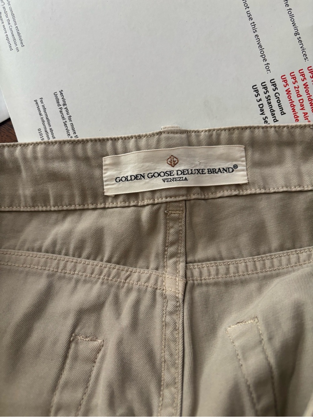 Golden Goose Beige Cropped Women's Pants